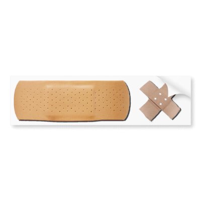 Bandage Bumpersticker Bumper Stickers by bumper2bumper