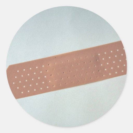 Bandage Photo Classic Round Sticker Zazzle