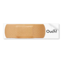 bandaid, Ouch! bumper stickers by houseofcasa bandaid, Ouch! bumper stickers