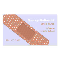 Bandaide School Nurse Business Card business cards