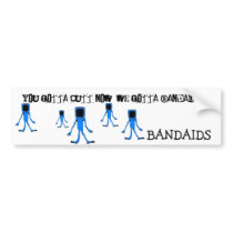 BandAids Classic bumper stickers