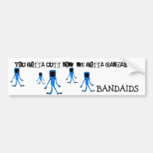 BandAids Classic Bumper Sticker