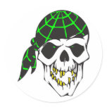 bandana evil skull stickers