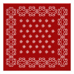 Bandana Invitations Invites to Western Theme Party