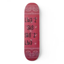 bandana, L1v3~2~$k8$k8~2~L1v3 Skate Boards