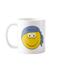 Bandana Pirate Smiley Face Coffee Mug