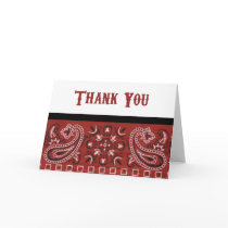 Bandana Thanks Greeting Cards