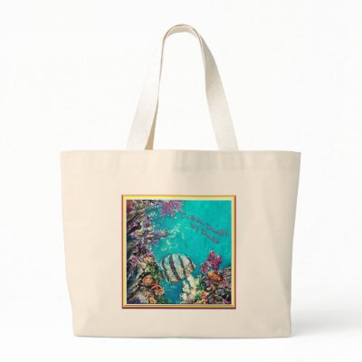Banded Butterflyfish Beach Bags by oceandudes