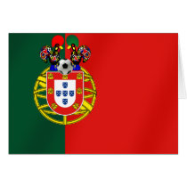 Bandeira Portuguesa Classica por Fás de Portugal Greeting Card