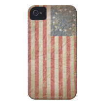 Bandera 1776 de los E.E.U.U. iPhone 4 Case-Mate Cárcasas