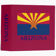 Bandera 2 del estado de Arizona en carpeta