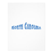 Bandera americana azul Carolina del Norte Membrete Personalizado