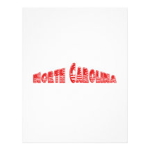 Bandera americana roja Carolina del Norte Plantilla De Membrete