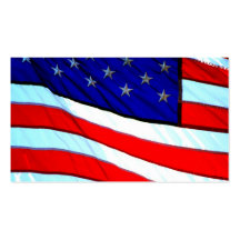 Bandera americana tarjeta de visita