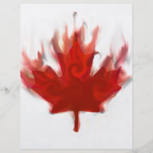 bandera canadiense que representa nuestro entusias tarjetón