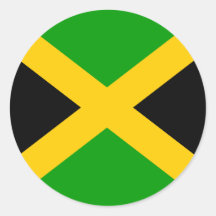 Bandera de alta calidad de Jamaica Pegatina Redonda