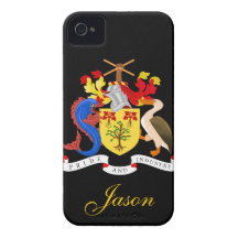 Bandera de Barbados Case-Mate iPhone 4 Coberturas
