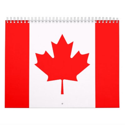 Bandera de Canadá Calendario Bandera de Canadá Calendario