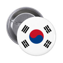 Bandera de Corea del Sur Botón