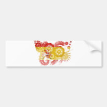 Bandera de España Etiqueta De Parachoque
