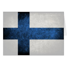Bandera de Finlandia Tarjeta