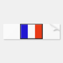 Bandera de Francia Pegatina De Parachoque