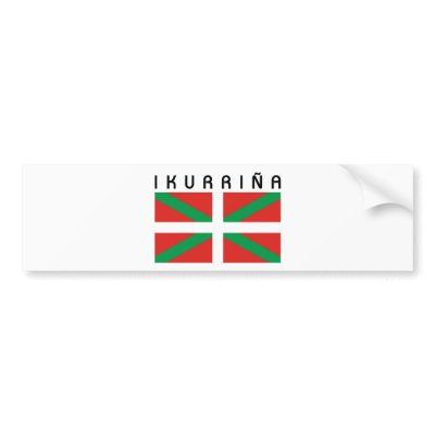 Bandera de Ikurrina Bumper Stickers by Handix