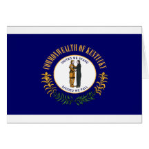 Bandera de Kentucky Tarjetón