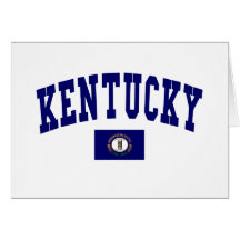 Bandera de Kentucky Tarjeton