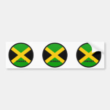 Bandera de la calidad de Jamaica Roundel Etiqueta De Parachoque