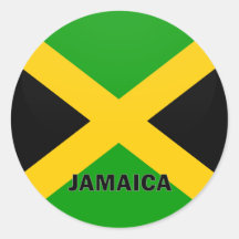 Bandera de la calidad de Jamaica Roundel Pegatina Redonda