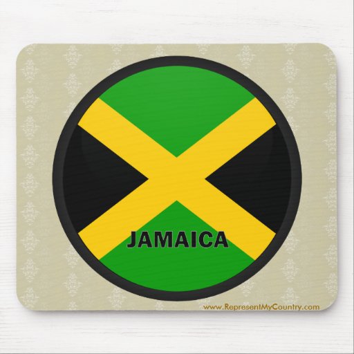 Bandera de la calidad de Jamaica Roundel Tapete De Raton