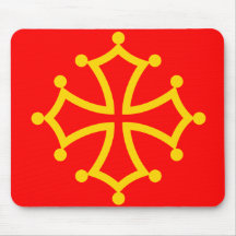 Bandera de los Midi-Pirineos, Francia Alfombrilla De Ratón