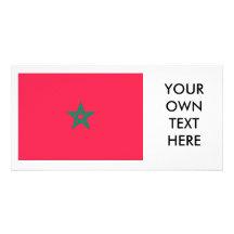 Bandera de Marruecos Tarjetas Fotográficas Personalizadas