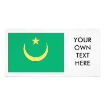 Bandera de Mauritania Tarjeta Fotografica Personalizada