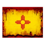 Bandera de New México del estilo del Grunge Postales