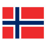 Bandera de Noruega Postales