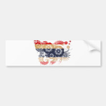 Bandera de Tailandia Pegatina De Parachoque