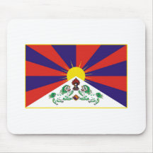 Bandera de Tíbet Tapetes De Ratón
