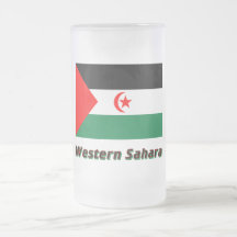 Bandera de Western Sahara con nombre Taza