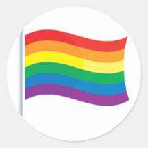Bandera del arco iris pegatina