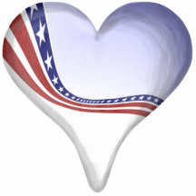 Bandera del corazón escultura fotografica