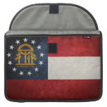 Bandera del estado de Georgia Fundas Para Macbook Pro