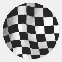 Bandera del inspector pegatinas  