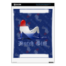 Bandera holandesa del chica consola xbox 360 calcomanías