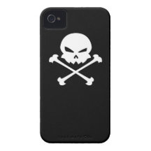 Bandera pirata del n del cráneo iPhone 4 Case-Mate cárcasa