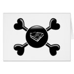 Bandera pirata que enseña a la persona con deficie tarjeta