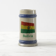 Bandera que agita de Bolivia con nombre Taza De Café