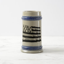 Bandera que agita de Bretaña Taza