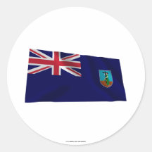 Bandera que agita de Montserrat Pegatinas